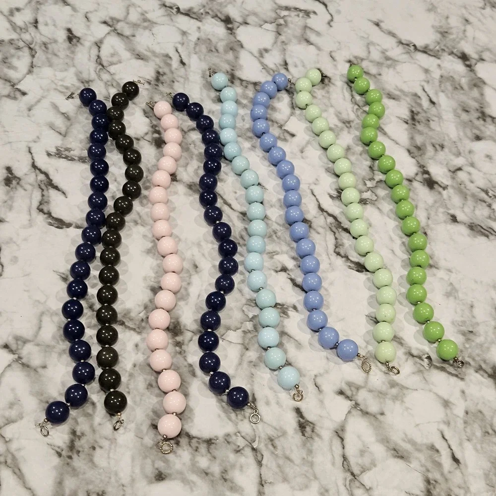 Kids Chunky Beaded Necklace Bundle | 8 Colorful Statement Necklaces | Approx 16